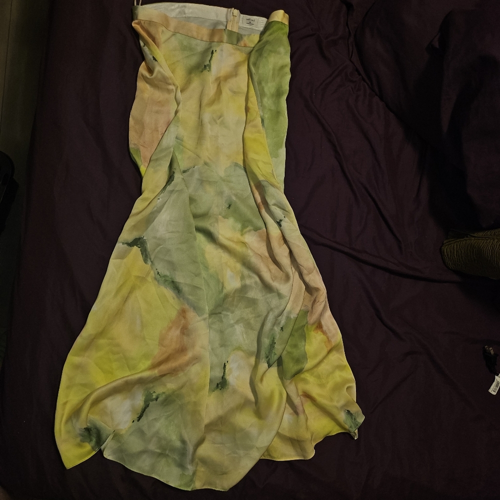 Wilfred Multicolor Skirt with Green and Yellow